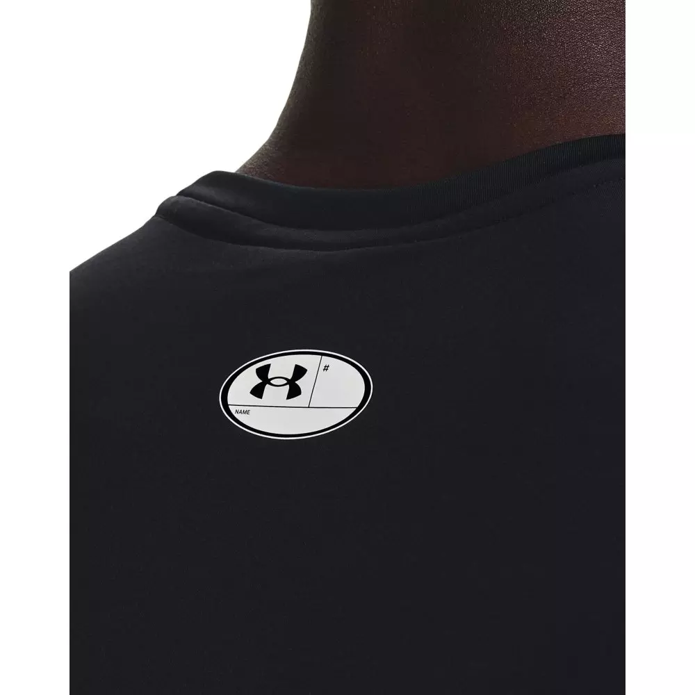 Under Armour Men's HeatGear Compression Tank Top - BLACK/WHITE