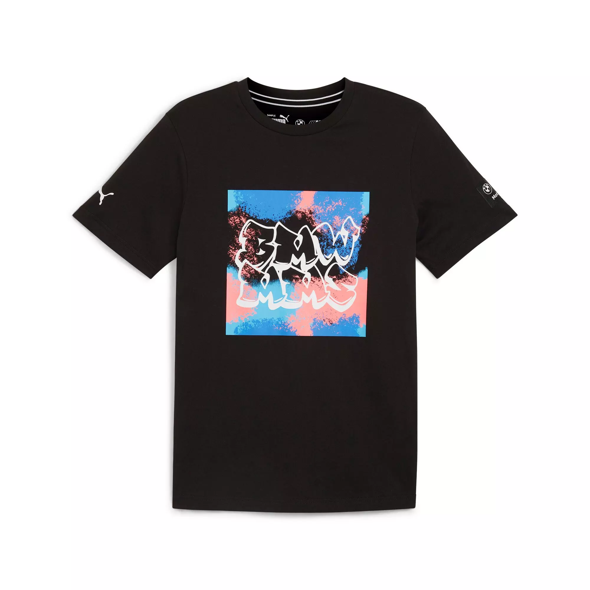PUMA Men's BMW MMS Neon Energy Graphic Tee -Black - BLACK