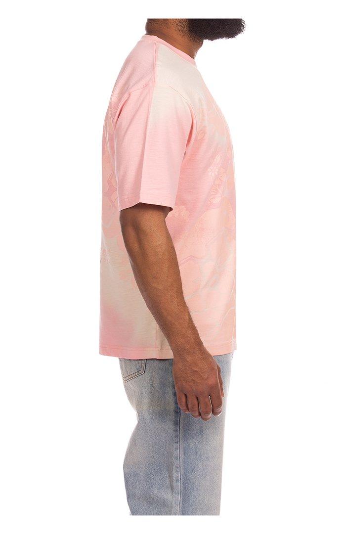 Hustle Gang Men's Unwind Knit Short Sleeve T-Shirt - Pink - PINK