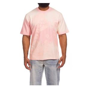 Hustle Gang Men's Unwind Knit Short Sleeve T-Shirt - Pink - PINK