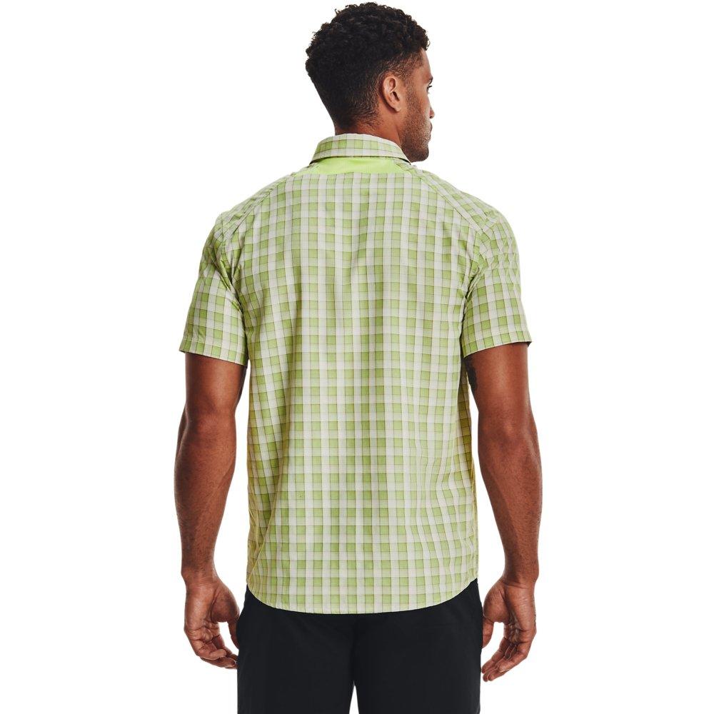 Under Armour Men's Drift Tide 2.0 Plaid Short-Sleeve Shirt - GREEN/BROWN Thumbnail View 2