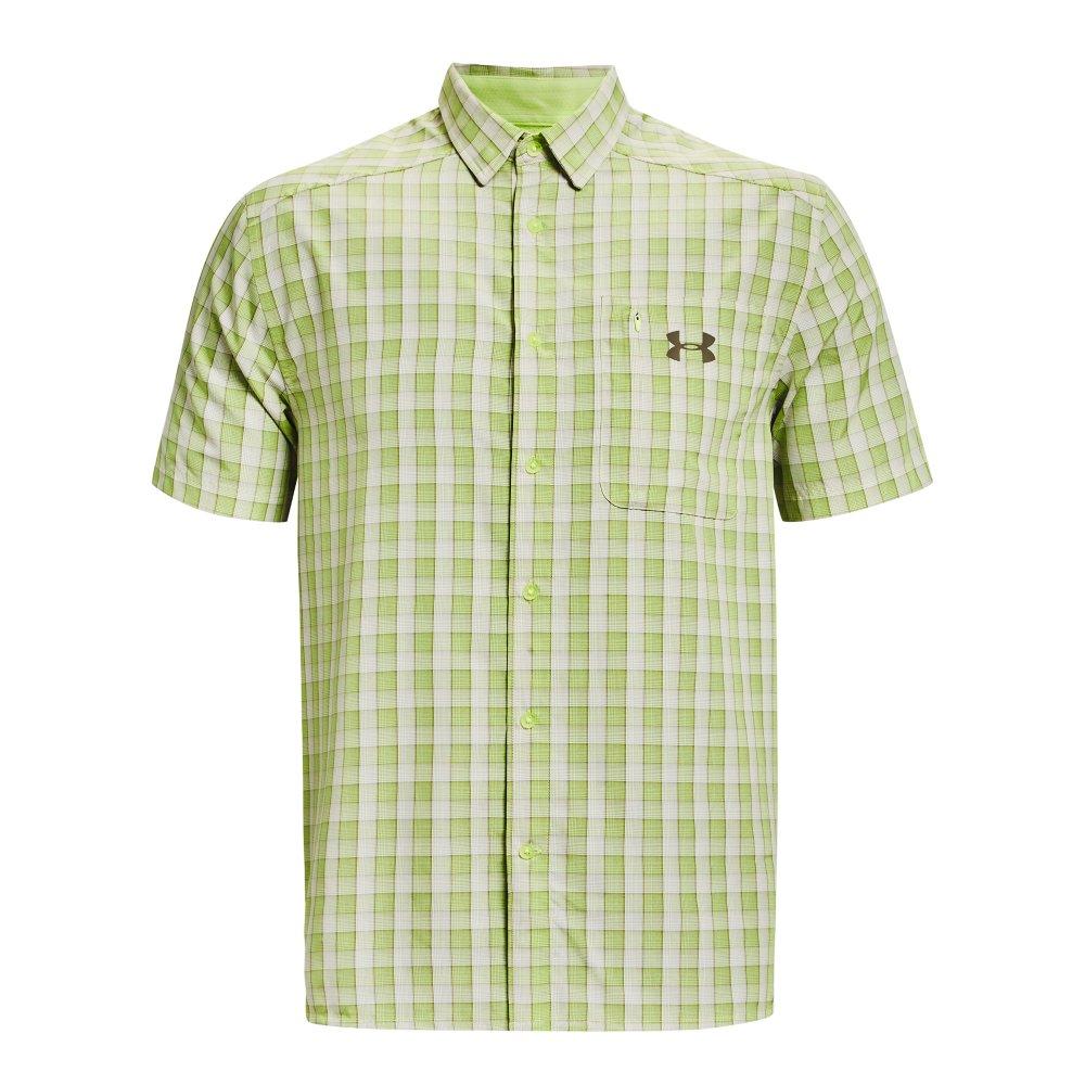 Under Armour Men's Drift Tide 2.0 Plaid Short-Sleeve Shirt - GREEN/BROWN Thumbnail View 5