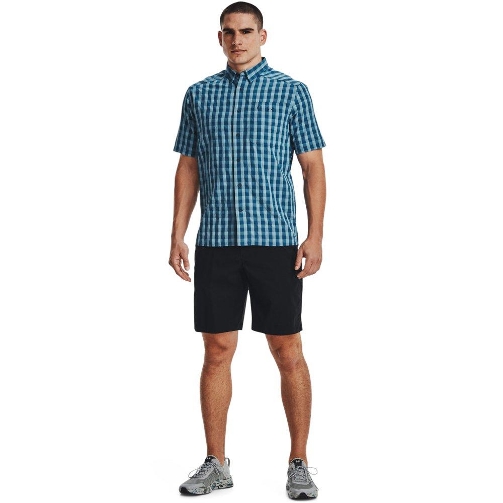 Under Armour Men's Drift Tide 2.0 Plaid Short-Sleeve Shirt - DK BLUE Thumbnail View 4