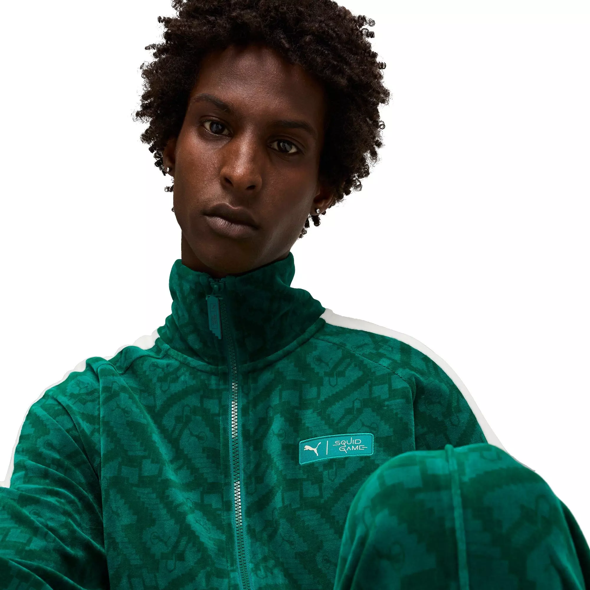 PUMA x Squid Game Men's T7 Track Jacket - Green - GREEN