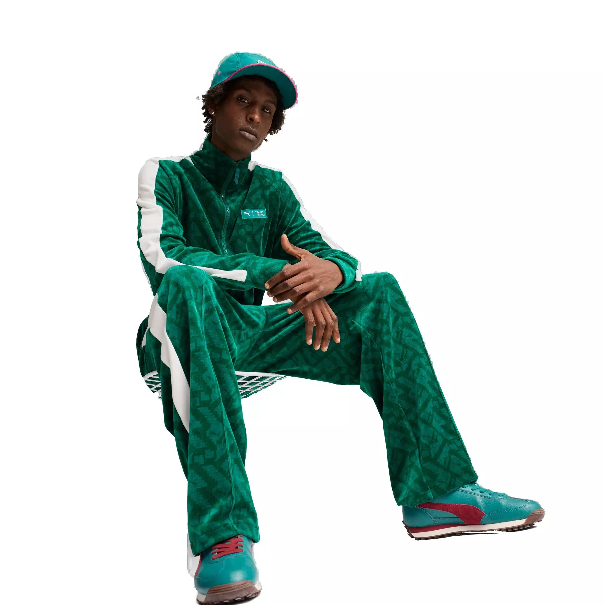 PUMA x Squid Game Men's T7 Track Jacket - Green - GREEN