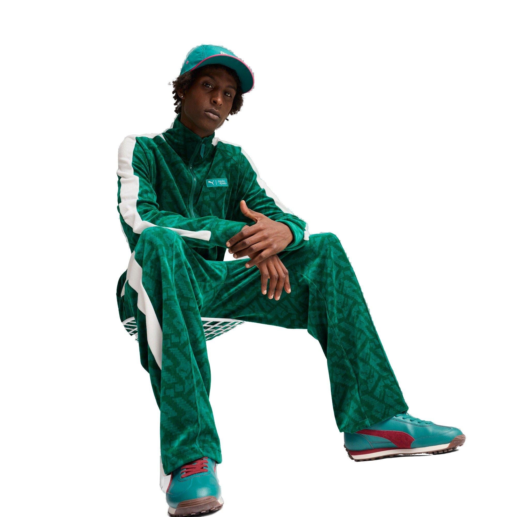 PUMA x Squid Game Men's T7 Track Jacket -Green - GREEN Thumbnail View 5