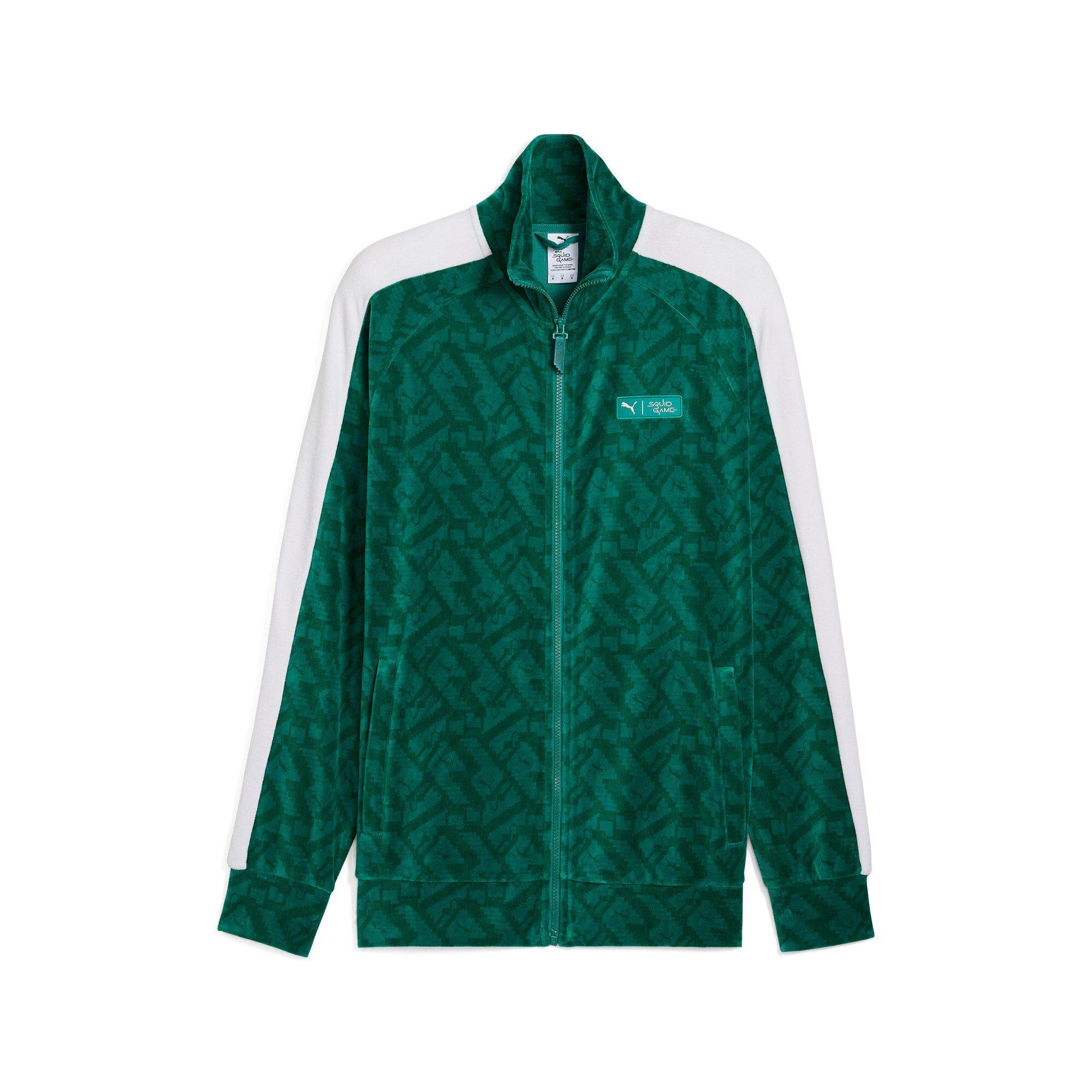 PUMA x Squid Game Men's T7 Track Jacket -Green - GREEN Thumbnail View 6