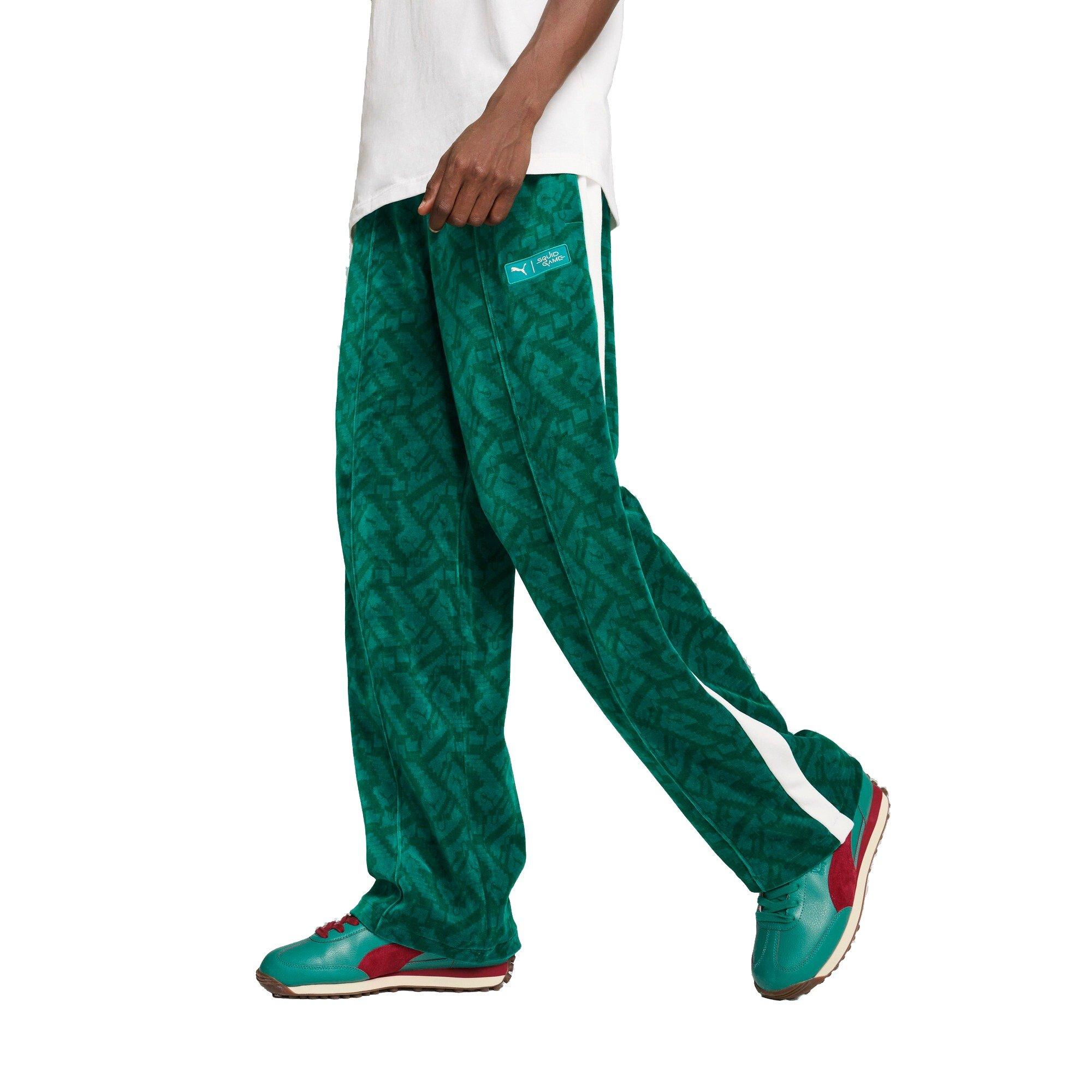 PUMA x Squid Game Men's T7 Track Pants -Green - GREEN Thumbnail View 1