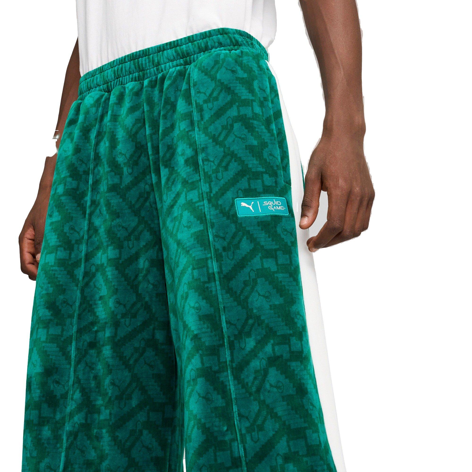 PUMA x Squid Game Men's T7 Track Pants -Green - GREEN Thumbnail View 4