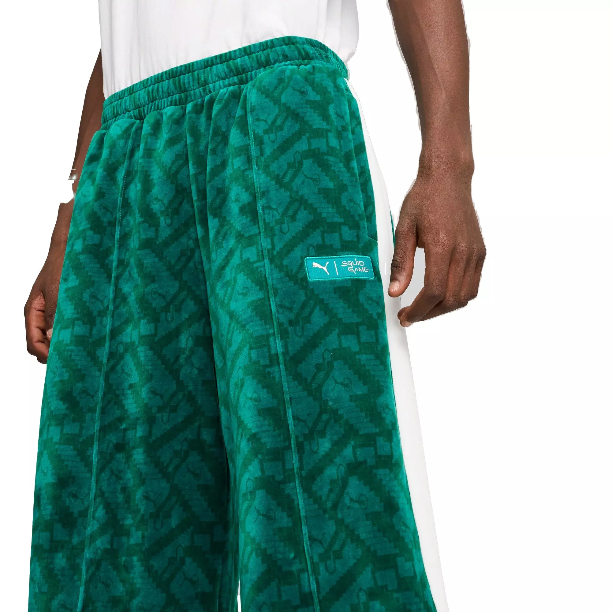 PUMA x Squid Game Men's T7 Track Pants -Green - GREEN