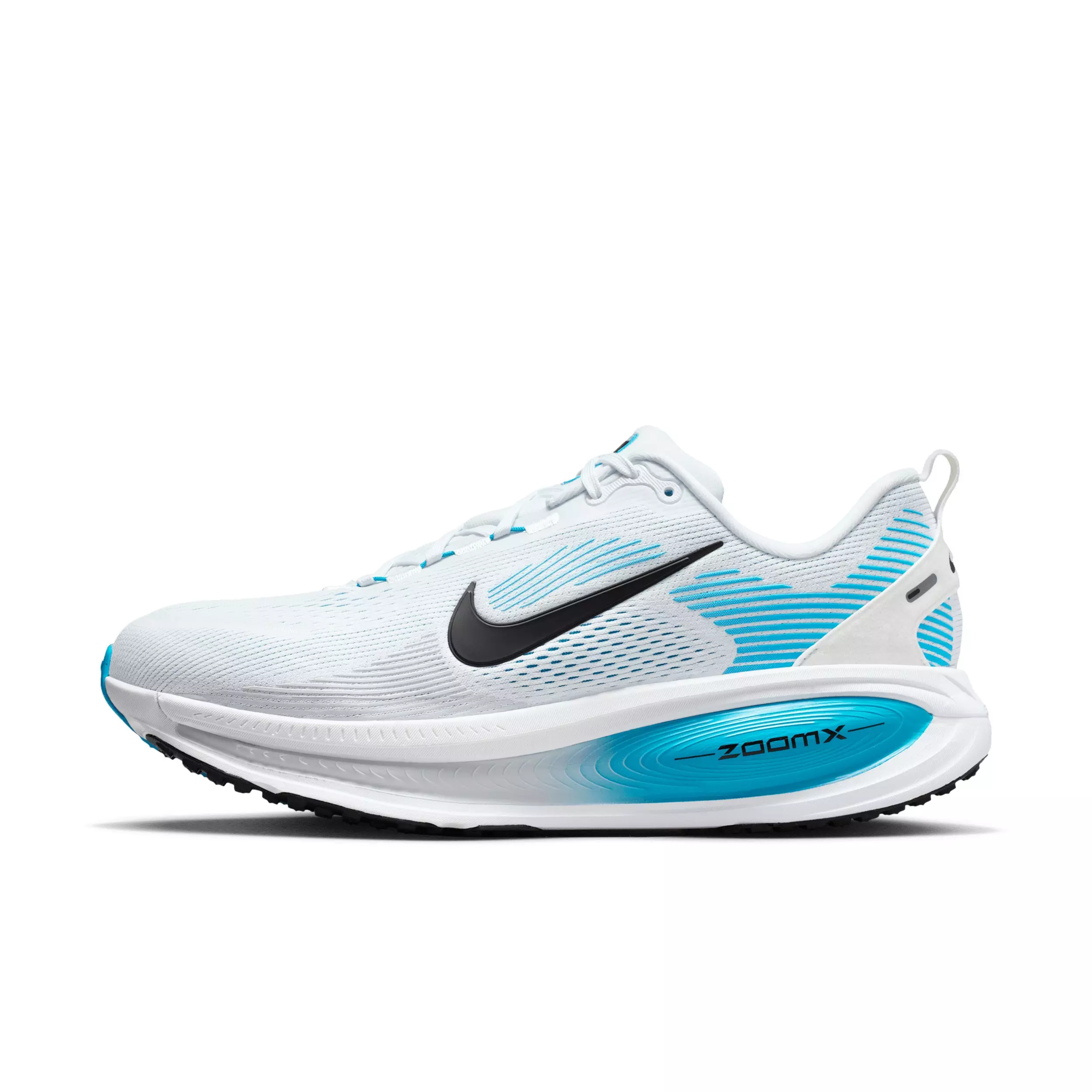 Nike Vomero 18 "White/Blue Hero/Pure Platinum/Black" Men's Wide Running Shoe - WHITE/BLUE/PLATINUM/BLACK