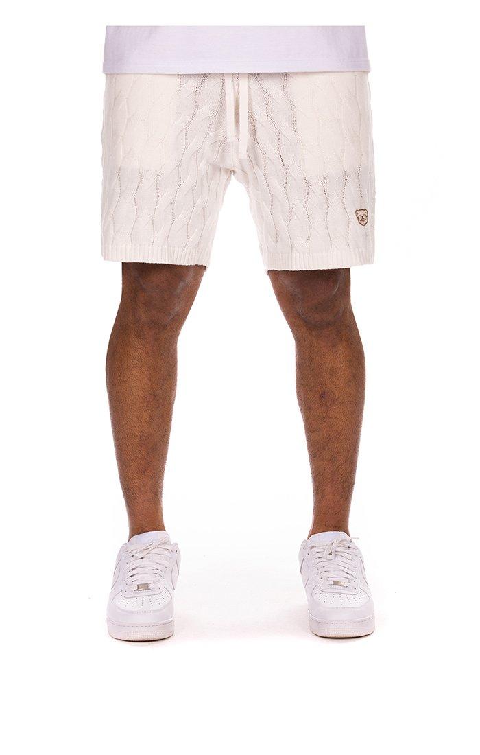 Hustle Gang Men's Bask Shorts - Cream - CREAM