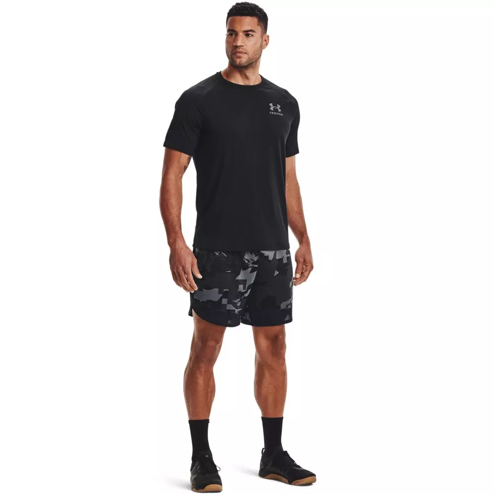 Under Armour Men's UA Tech Freedom Short-Sleeve Tee - BLACK/GREY