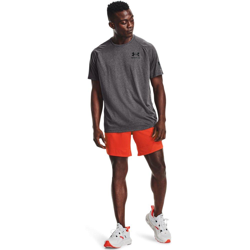 Under Armour Men's UA Tech Freedom Short-Sleeve Tee - DK GREY Thumbnail View 3