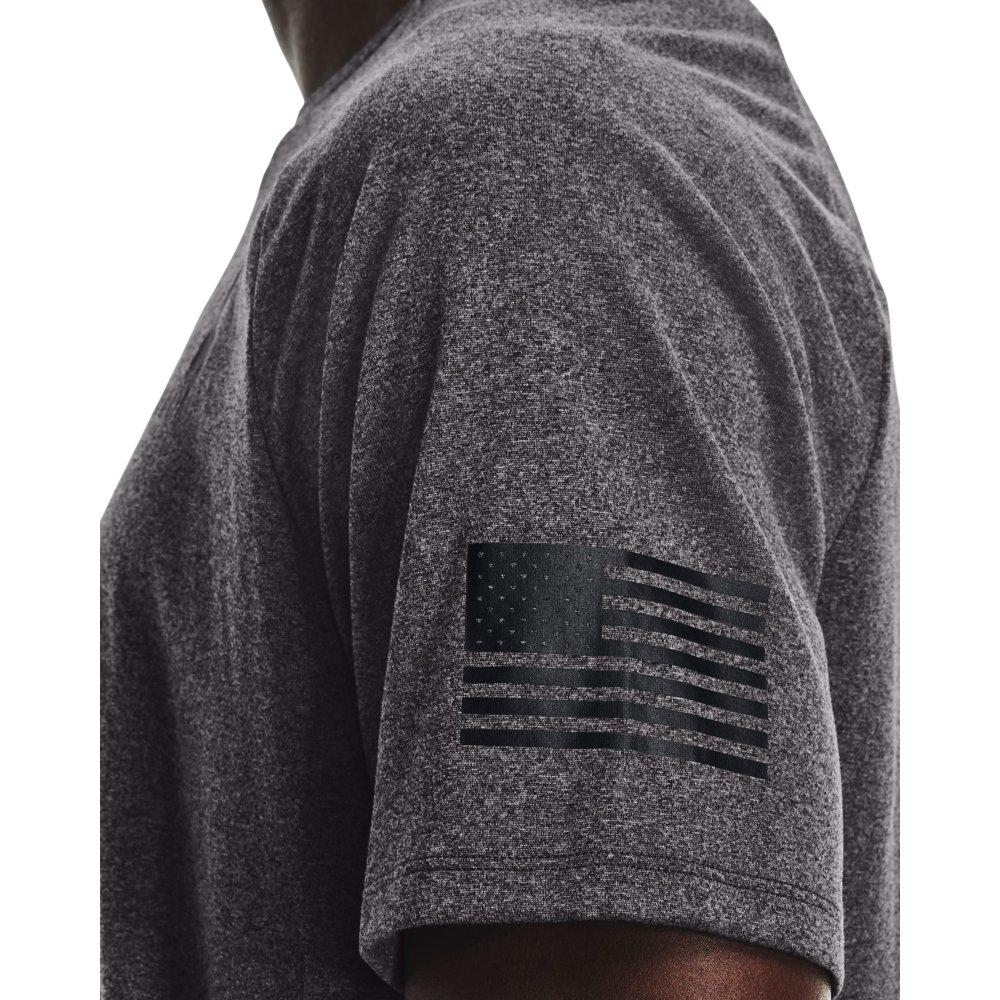 Under Armour Men's UA Tech Freedom Short-Sleeve Tee - DK GREY Thumbnail View 4
