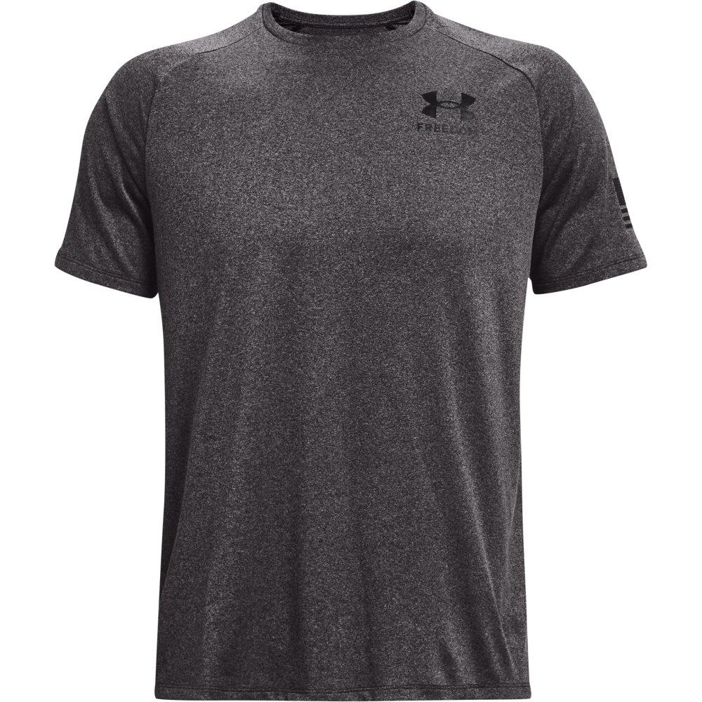 Under Armour Men's UA Tech Freedom Short-Sleeve Tee - DK GREY Thumbnail View 5