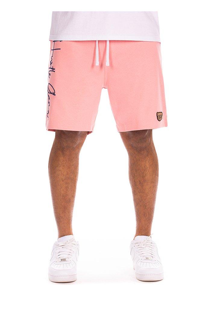 Hustle Gang Men's Chip Shorts - Pink - PINK