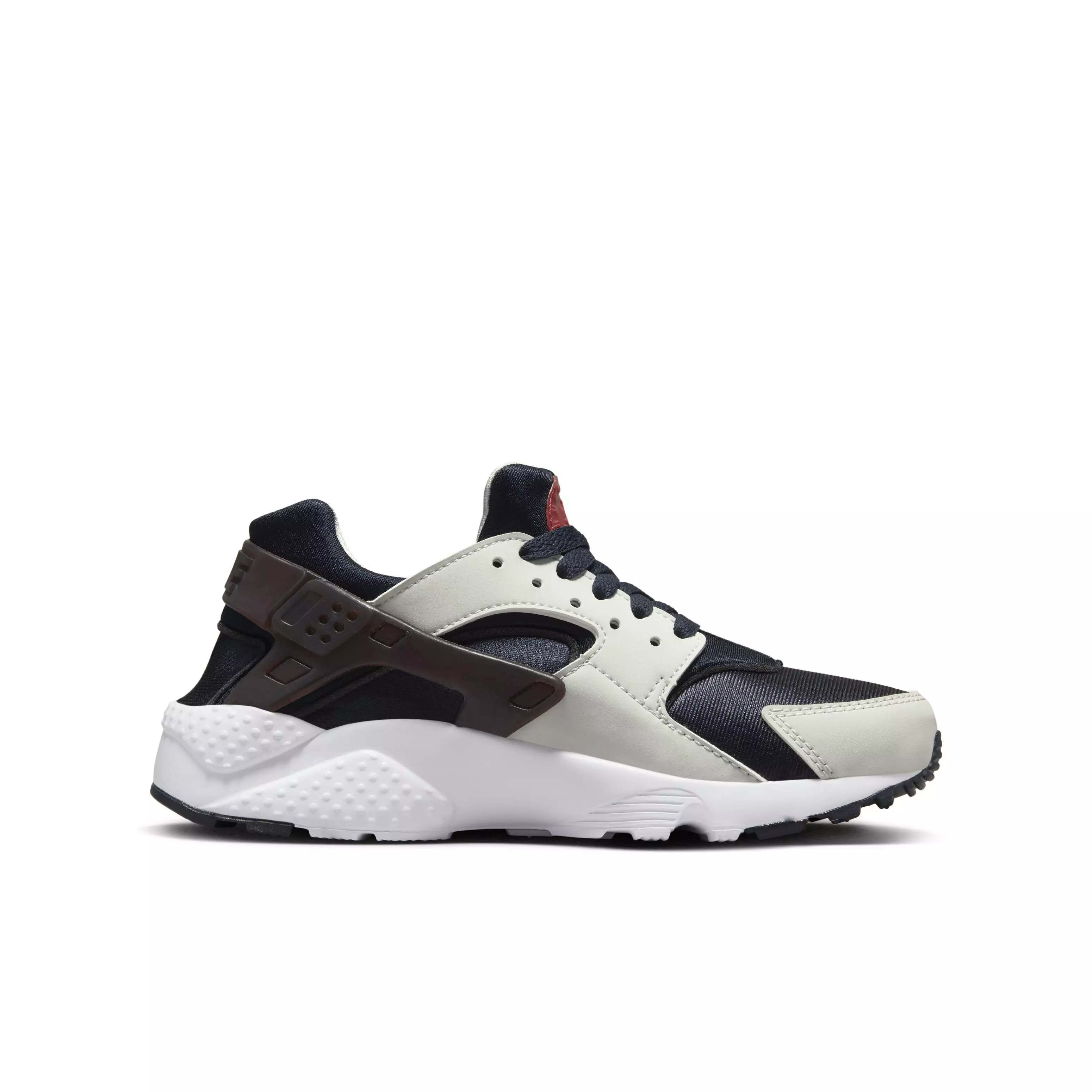 Nike Huarache Run "Dark Obsidian/Track Red/Photon Dust" Grade School Boys' Shoe - DK OBSIDIAN/RED/DUST