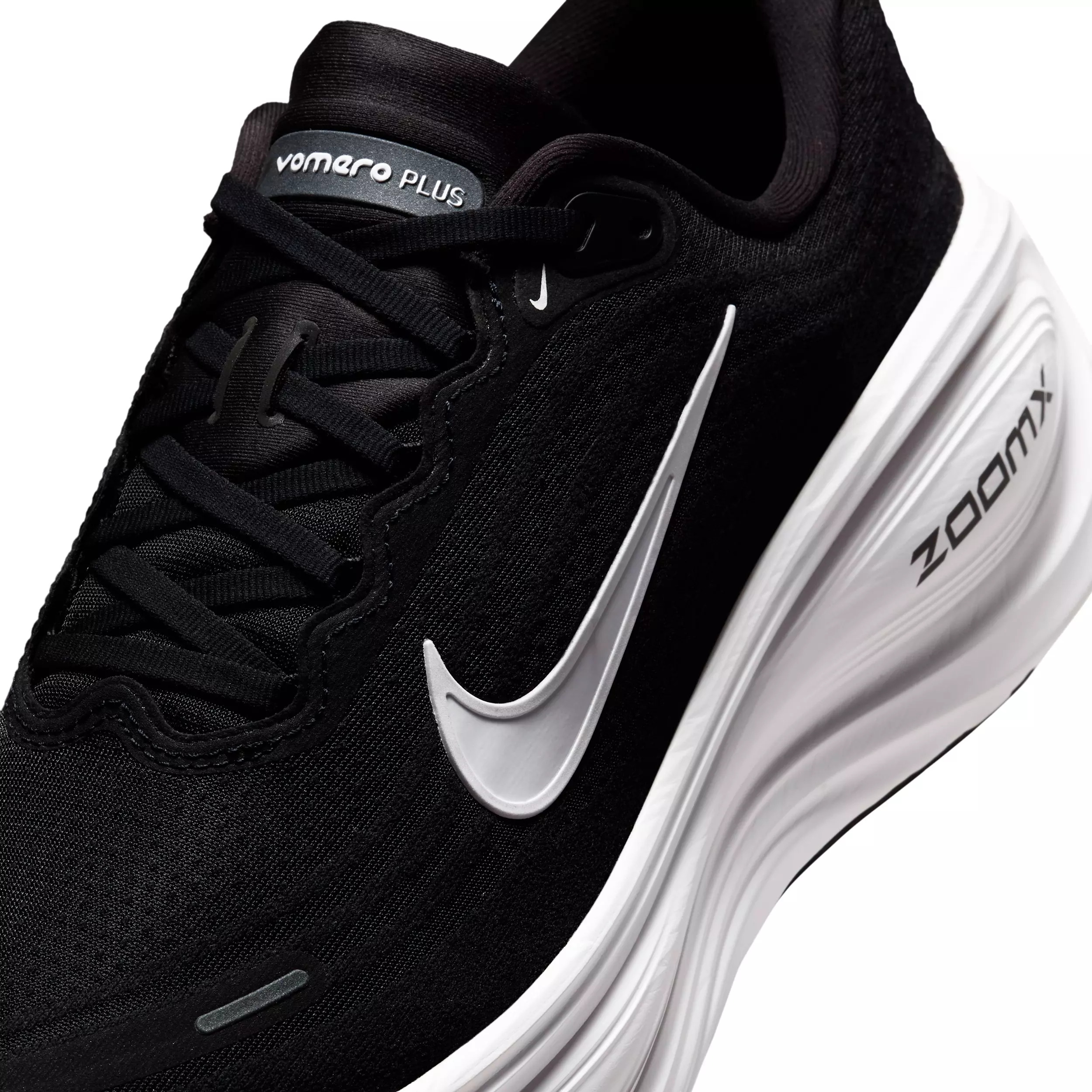 Nike Vomero Plus "Black/Cool Grey/Metallic Dark Grey/White" Men's Wide Running Shoe - BLACK/GREY/DK GREY/WHITE