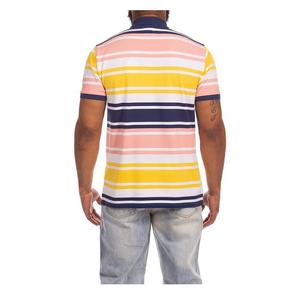 Hustle Gang Men's Break Point Short Sleeve Polo - Multi-Color - MULTI-COLOR