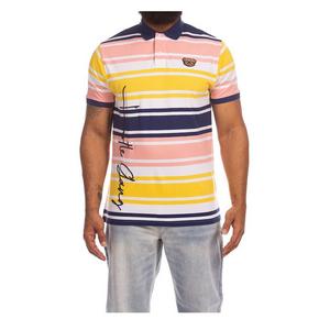 Hustle Gang Men's Break Point Short Sleeve Polo - Multi-Color - MULTI-COLOR