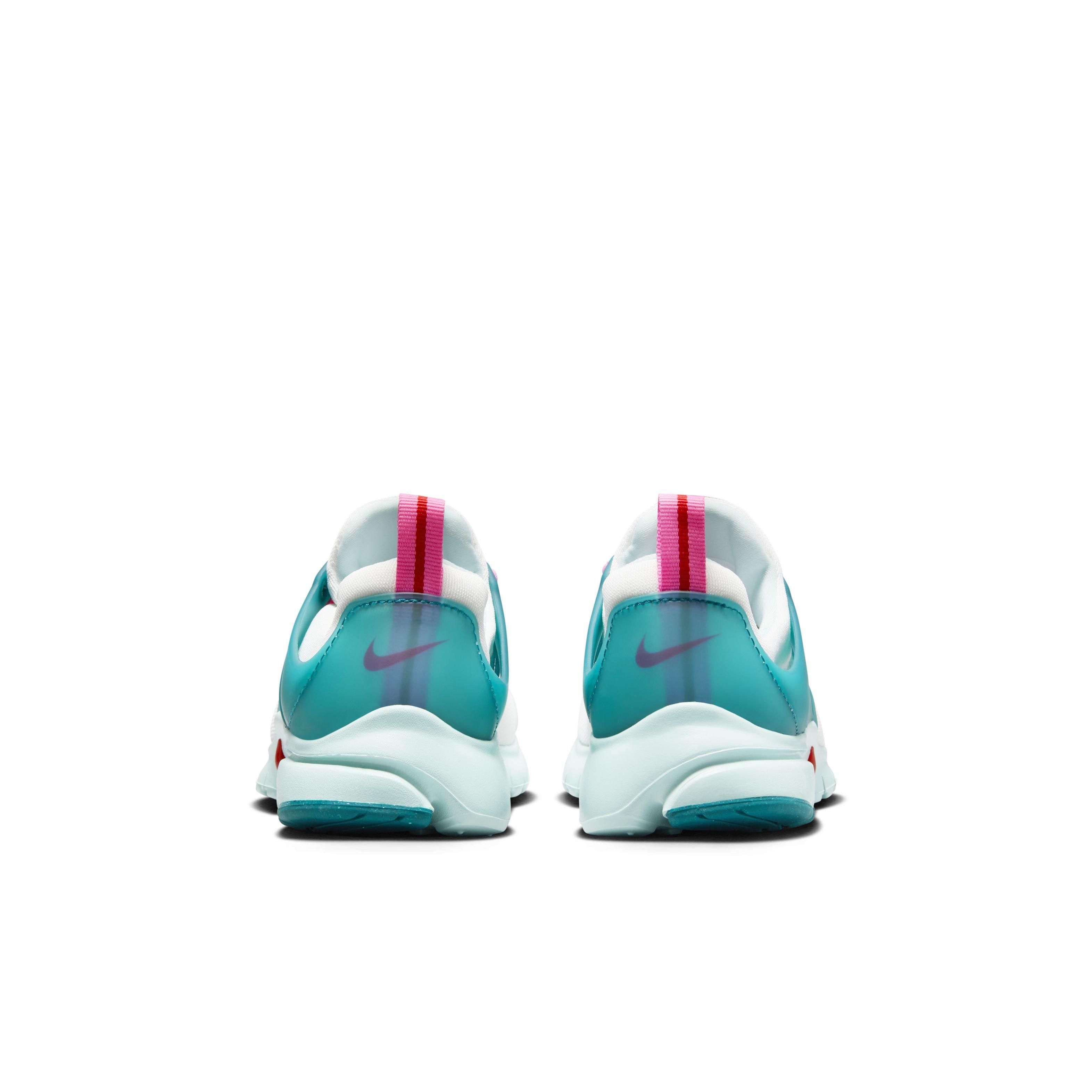 Nike Presto "White/Siren Red/Jade Ice/Geode Teal" Grade School Girls' Shoe - WHITE/RED/JADE/TEAL Thumbnail View 5