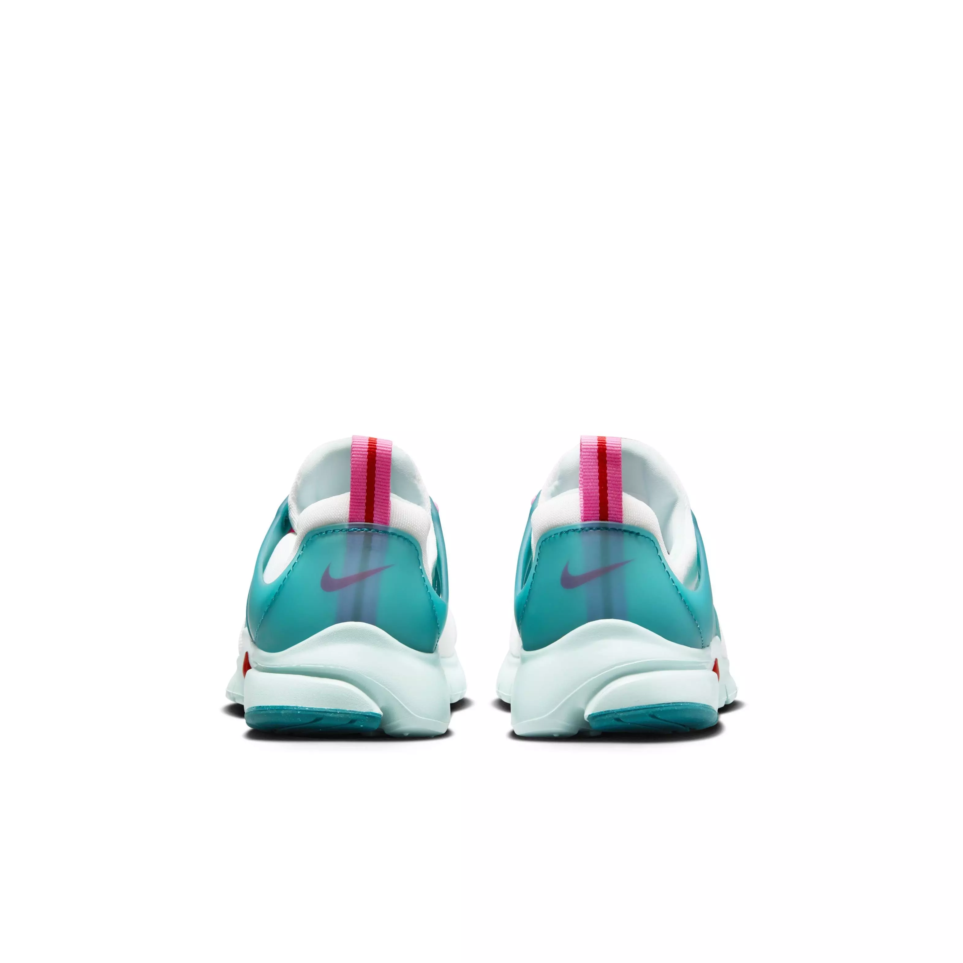 Nike Presto "White/Siren Red/Jade Ice/Geode Teal" Grade School Girls' Shoe - WHITE/RED/JADE/TEAL
