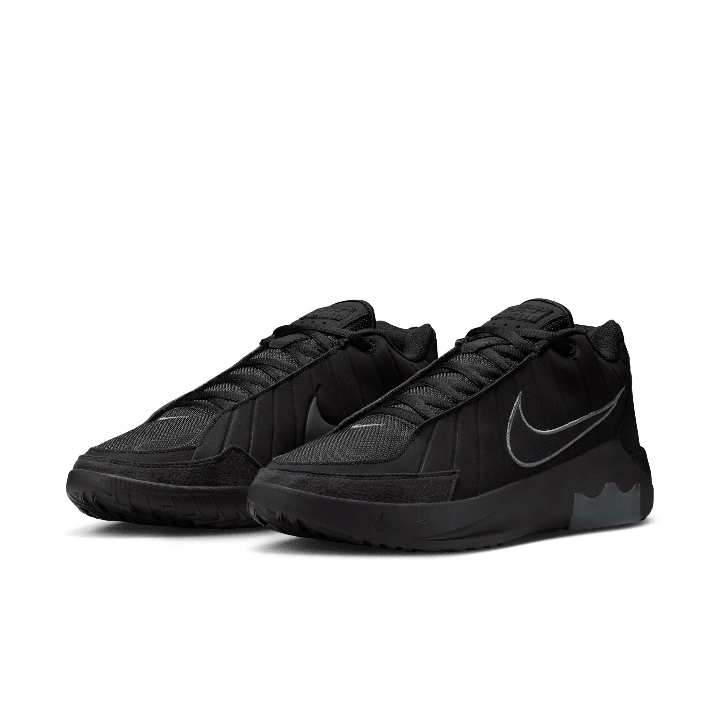 Nike LeBron Witness 9 "Black/Iron Grey/Black" Men's Basketball Shoe - BLACK/GREY/BLACK Thumbnail View 3