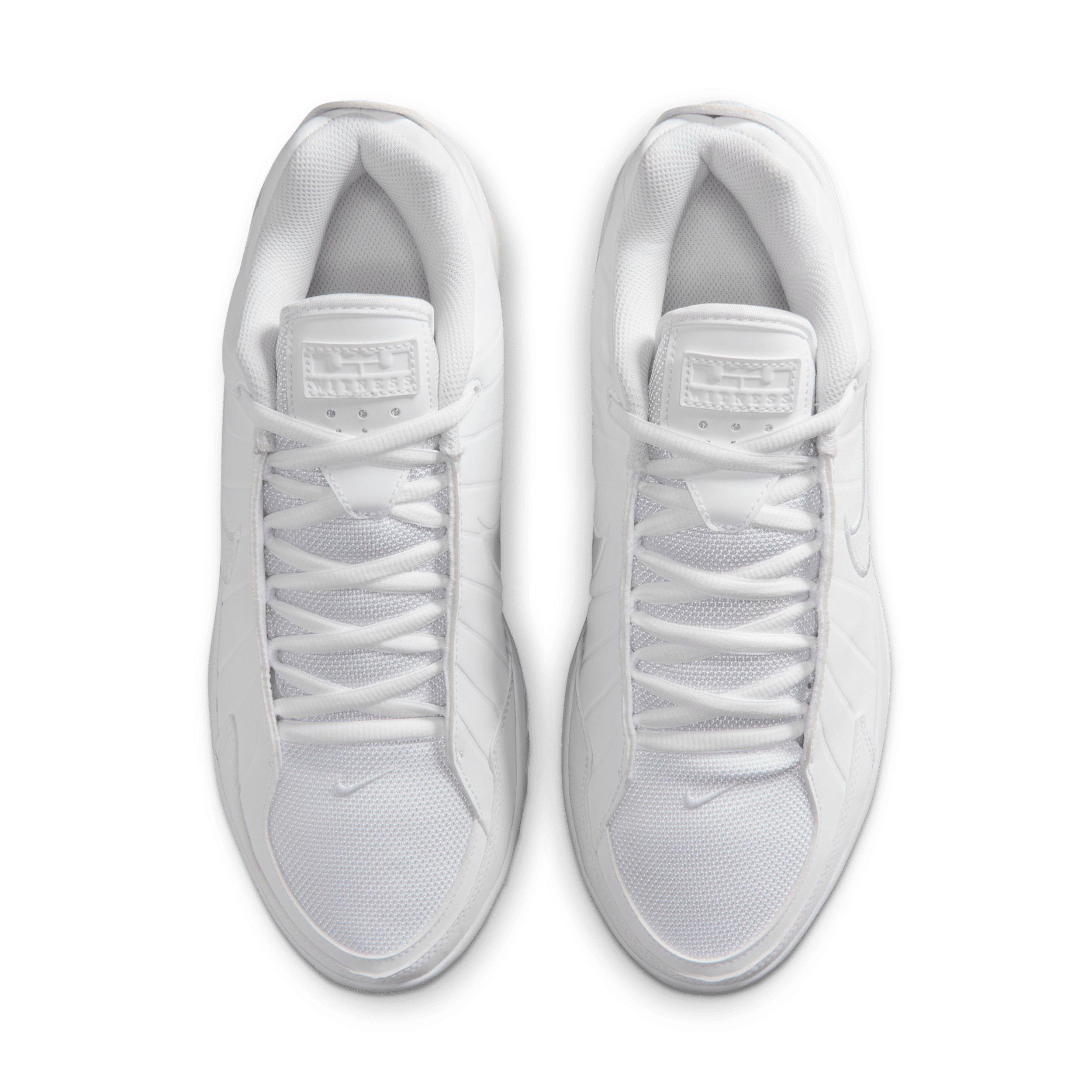 Nike LeBron Witness 9 "White/Black/White" Men's Basketball Shoe - WHITE/BLACK/WHITE Thumbnail View 4