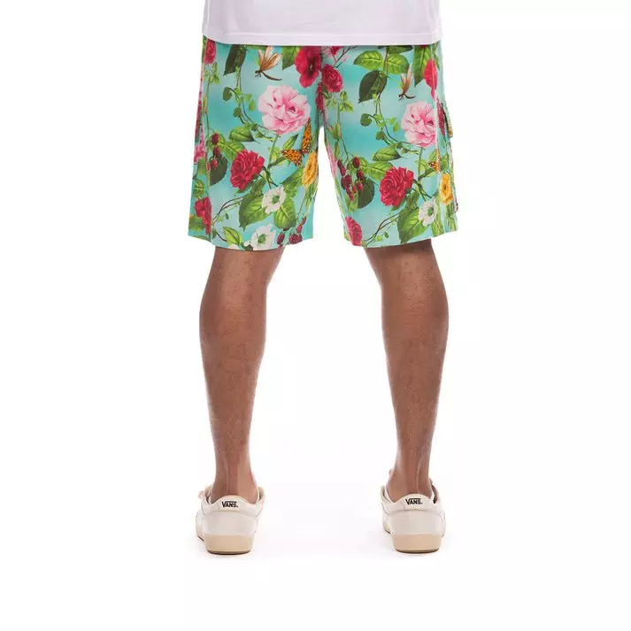 Hustle Gang Men's Florid Shorts - Multi-Color - MULTI-COLOR
