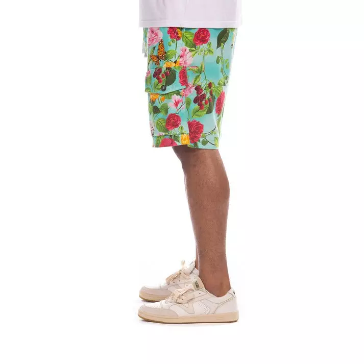 Hustle Gang Men's Florid Shorts - Multi-Color - MULTI-COLOR