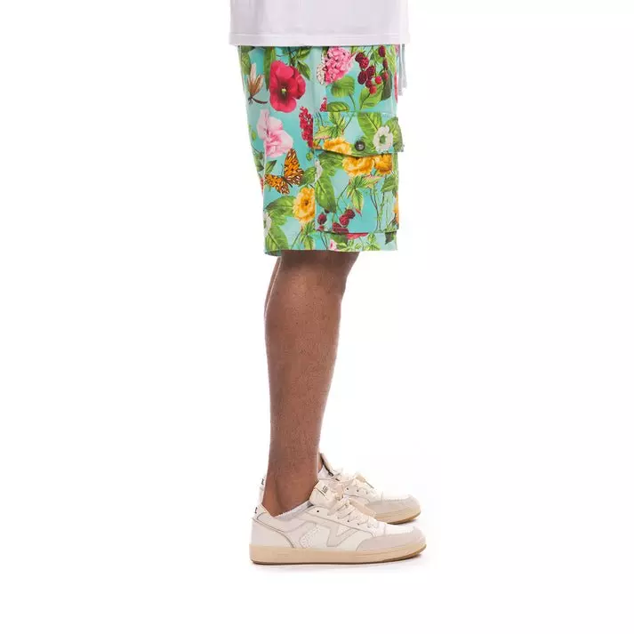 Hustle Gang Men's Florid Shorts - Multi-Color - MULTI-COLOR
