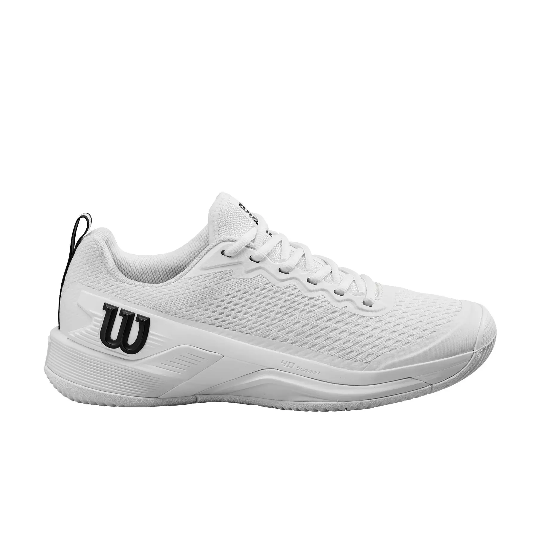Wilson Rush Pro 4.5 "White/White/Black" Men's Tennis Shoe - WHITE/WHITE/BLACK