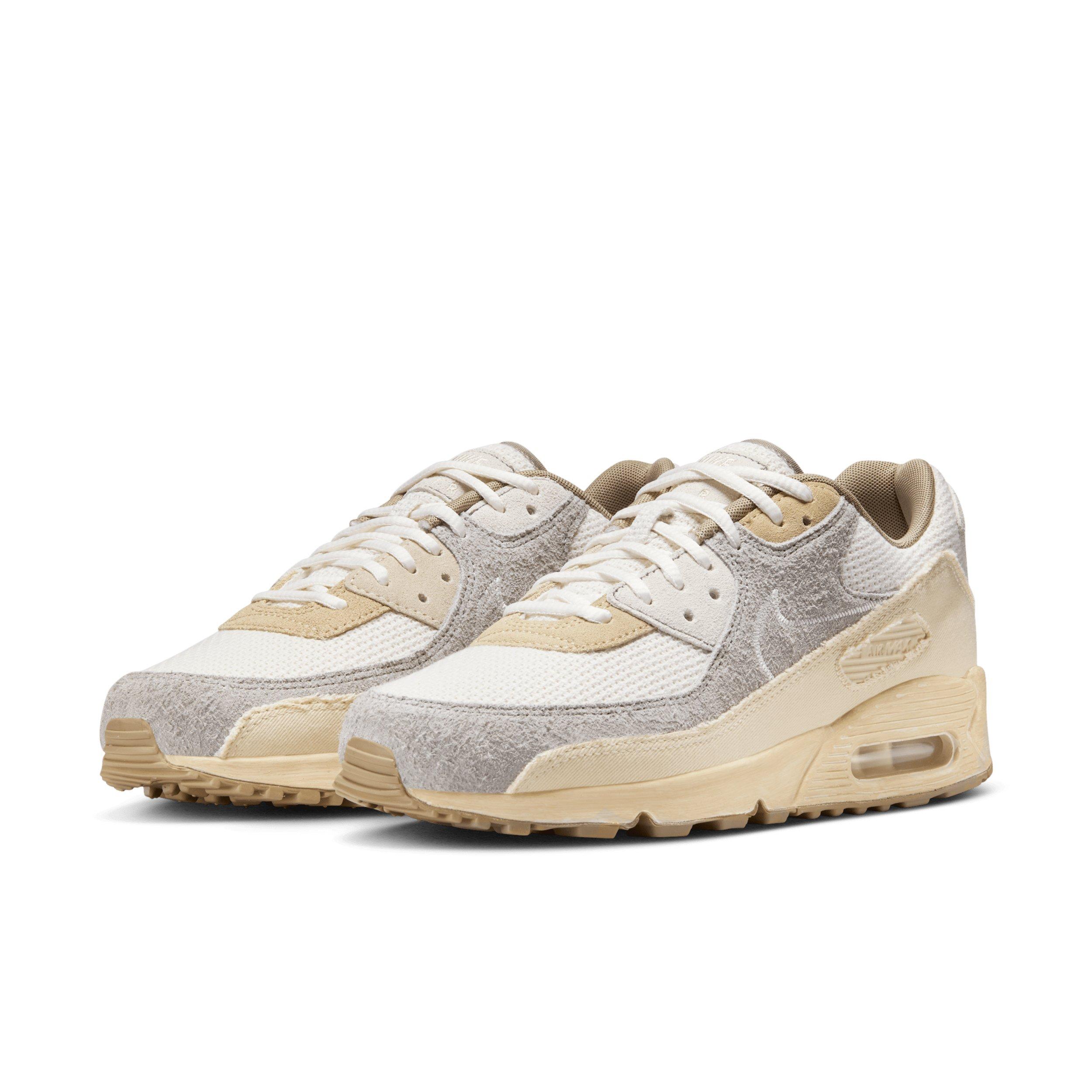 Nike Air Max 90 Premium "Muslin/Pale Ivory/College Grey/Sail" Men's Shoe - MUSLIN/IVORY/GREY/SAIL Thumbnail View 3