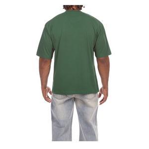Hustle Gang Men's Stems Knit Short Sleeve T-Shirt - Dark Green - DARK GREEN
