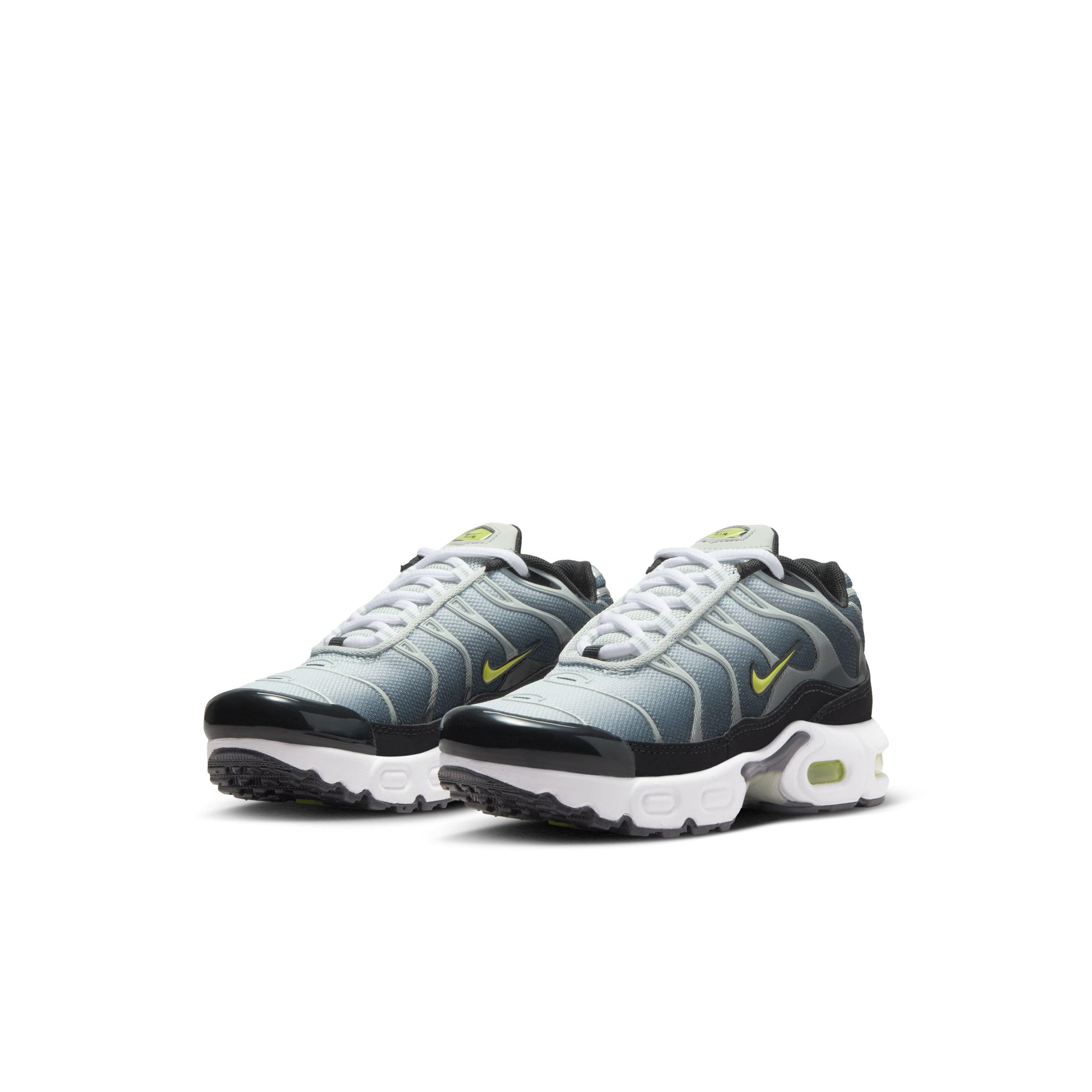 Nike Air Max Plus "Black/Bright Cactus/Light Silver/White" Preschool Boys' Shoe - BLACK/CACTUS/LT SILVER/WHITE Thumbnail View 3