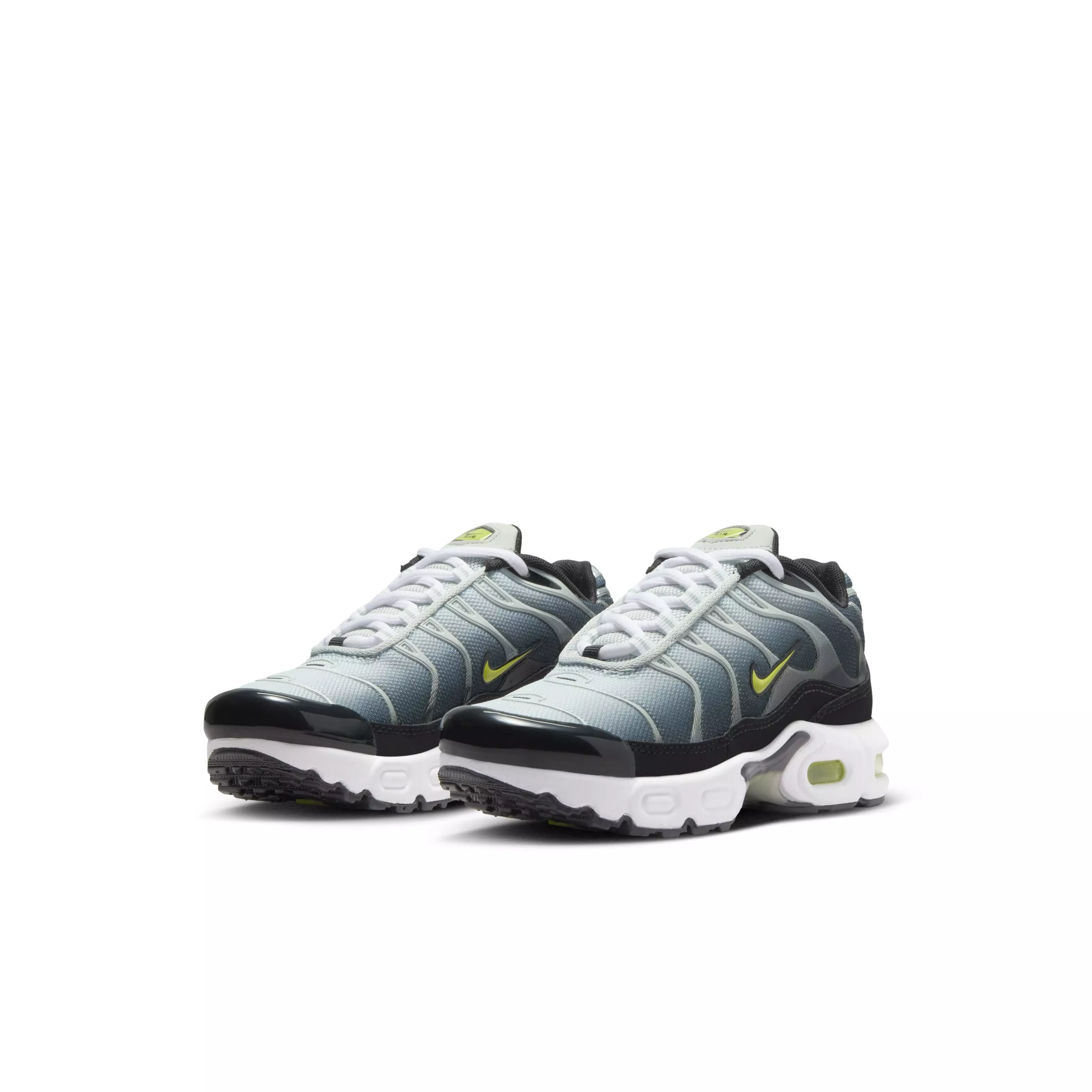 Nike Air Max Plus "Black/Bright Cactus/Light Silver/White" Preschool Boys' Shoe - BLACK/CACTUS/LT SILVER/WHITE