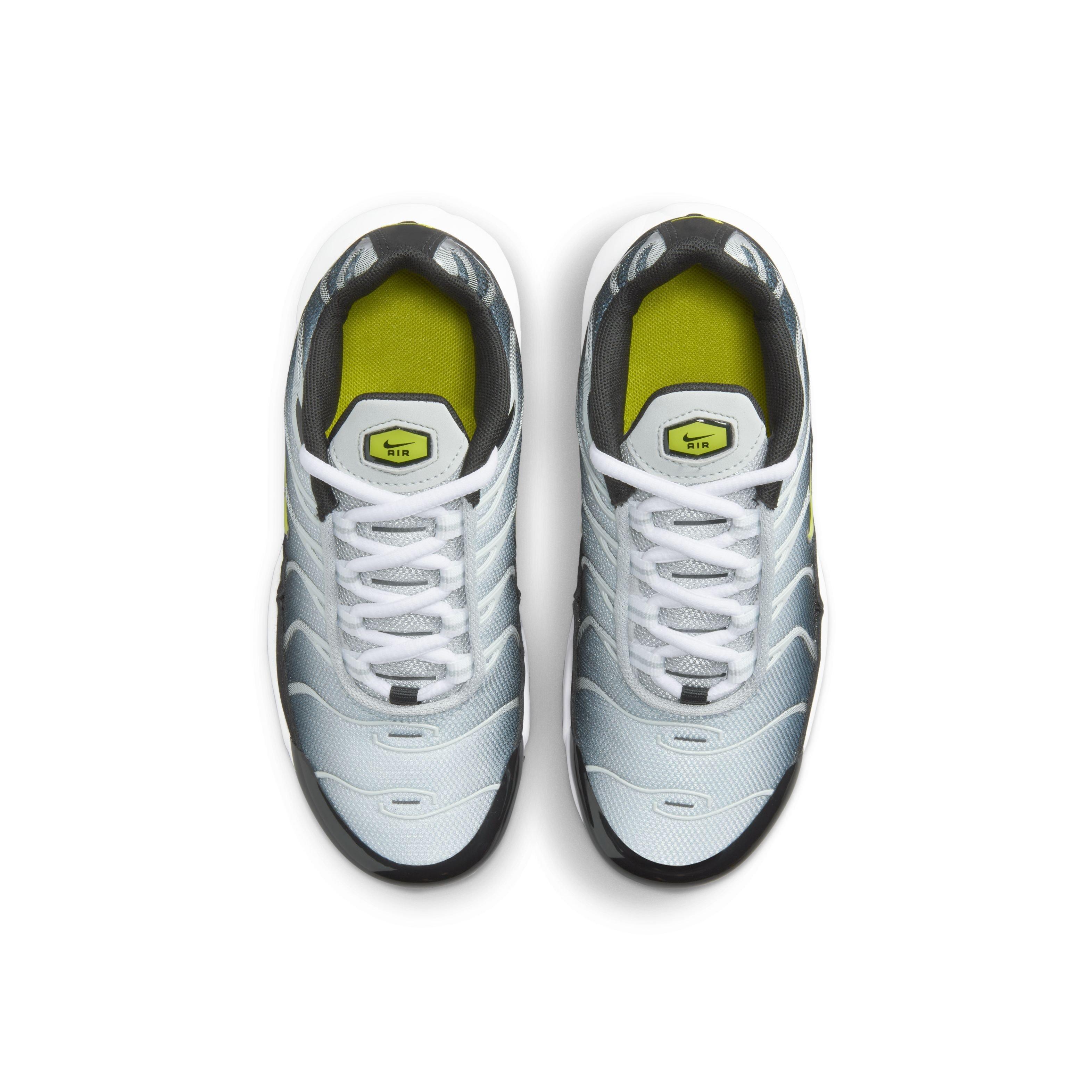NIKE★AIR MAX PLUS★BLACK/LIGHT SILVER/WHITE/BRIGHT CACTUS Nike Air Max Plus 