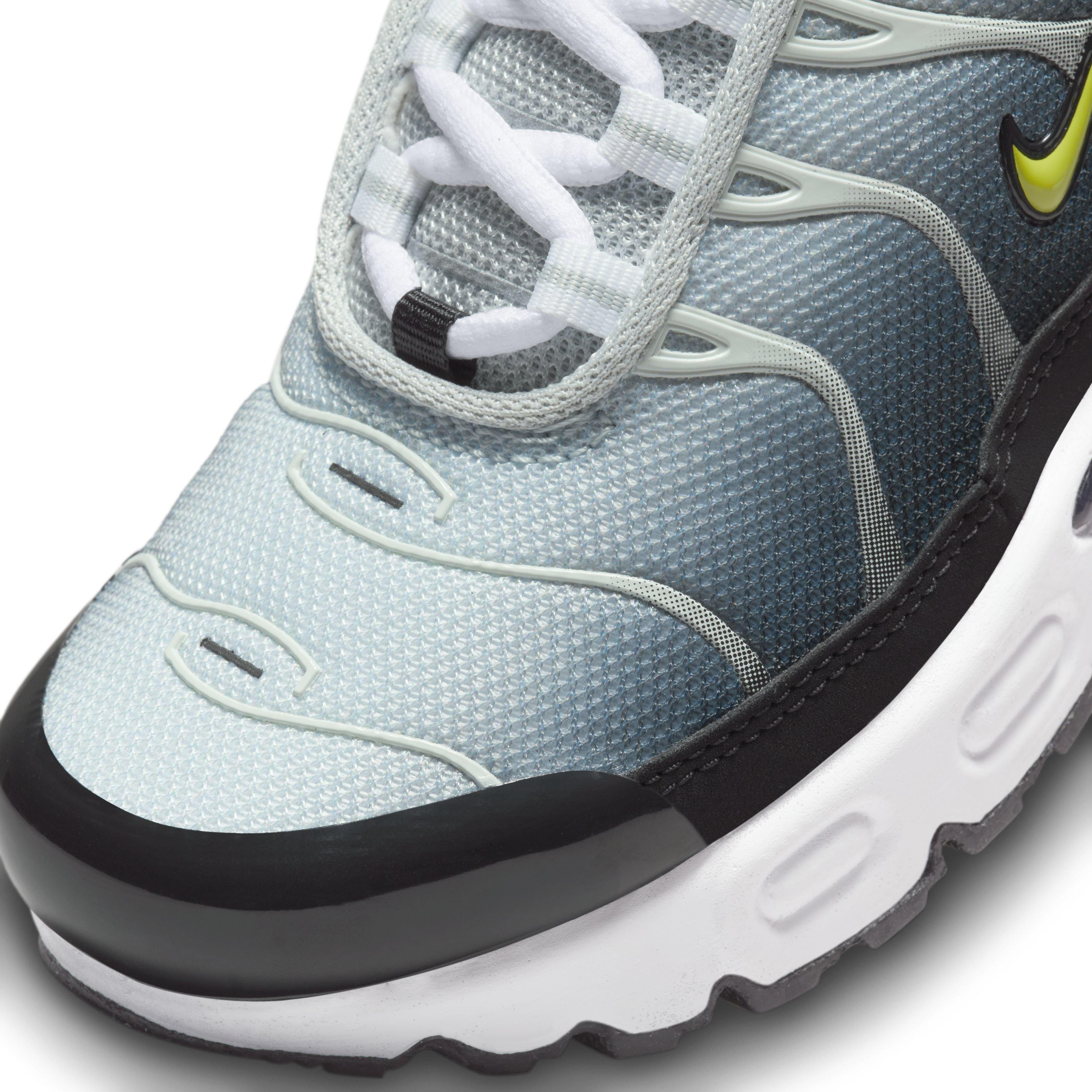 Nike Air Max Plus "Black/Bright Cactus/Light Silver/White" Preschool Boys' Shoe - BLACK/CACTUS/LT SILVER/WHITE Thumbnail View 7