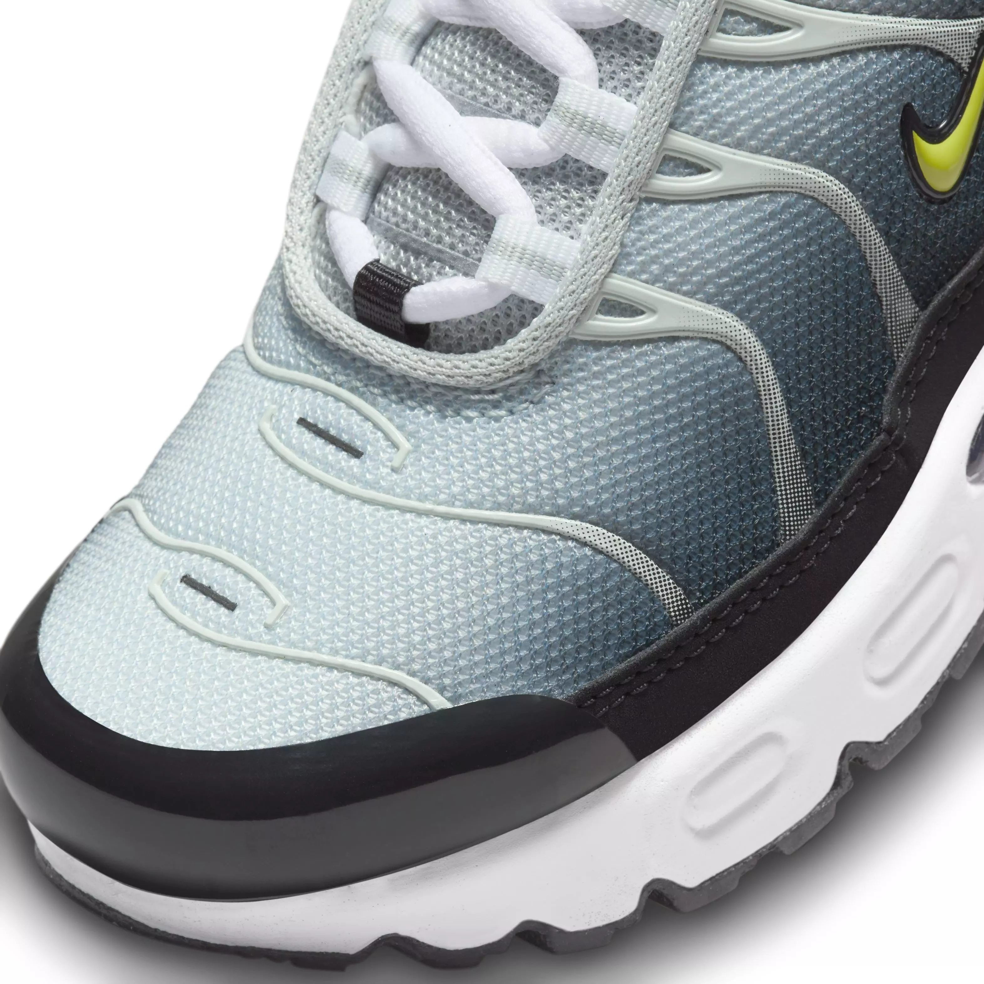 Nike Air Max Plus "Black/Bright Cactus/Light Silver/White" Preschool Boys' Shoe - BLACK/CACTUS/LT SILVER/WHITE