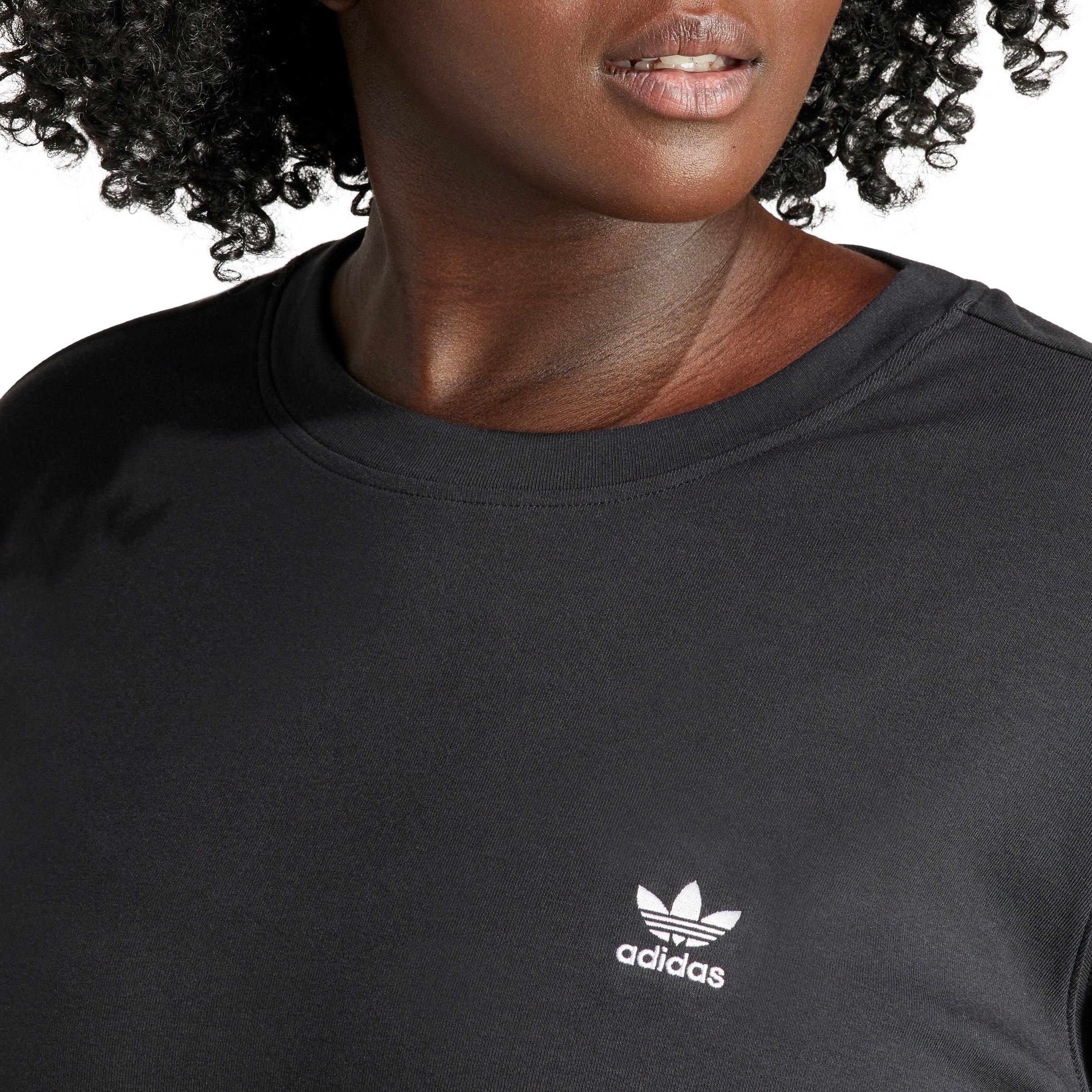 adidas Originals Women's Adicolor Trefoil Dress -Black - BLACK Thumbnail View 3