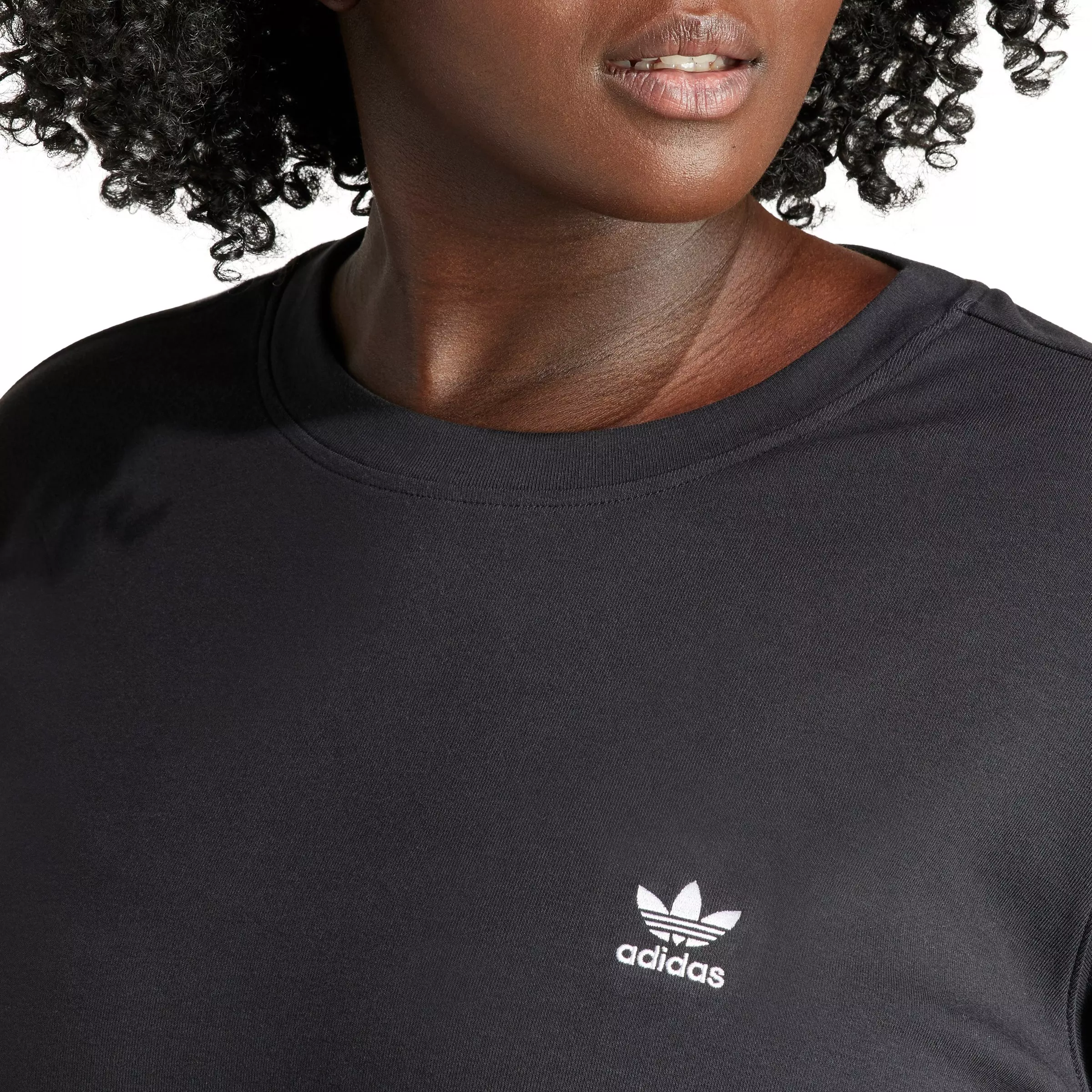 adidas Originals Women's Adicolor Trefoil Dress -Black - BLACK