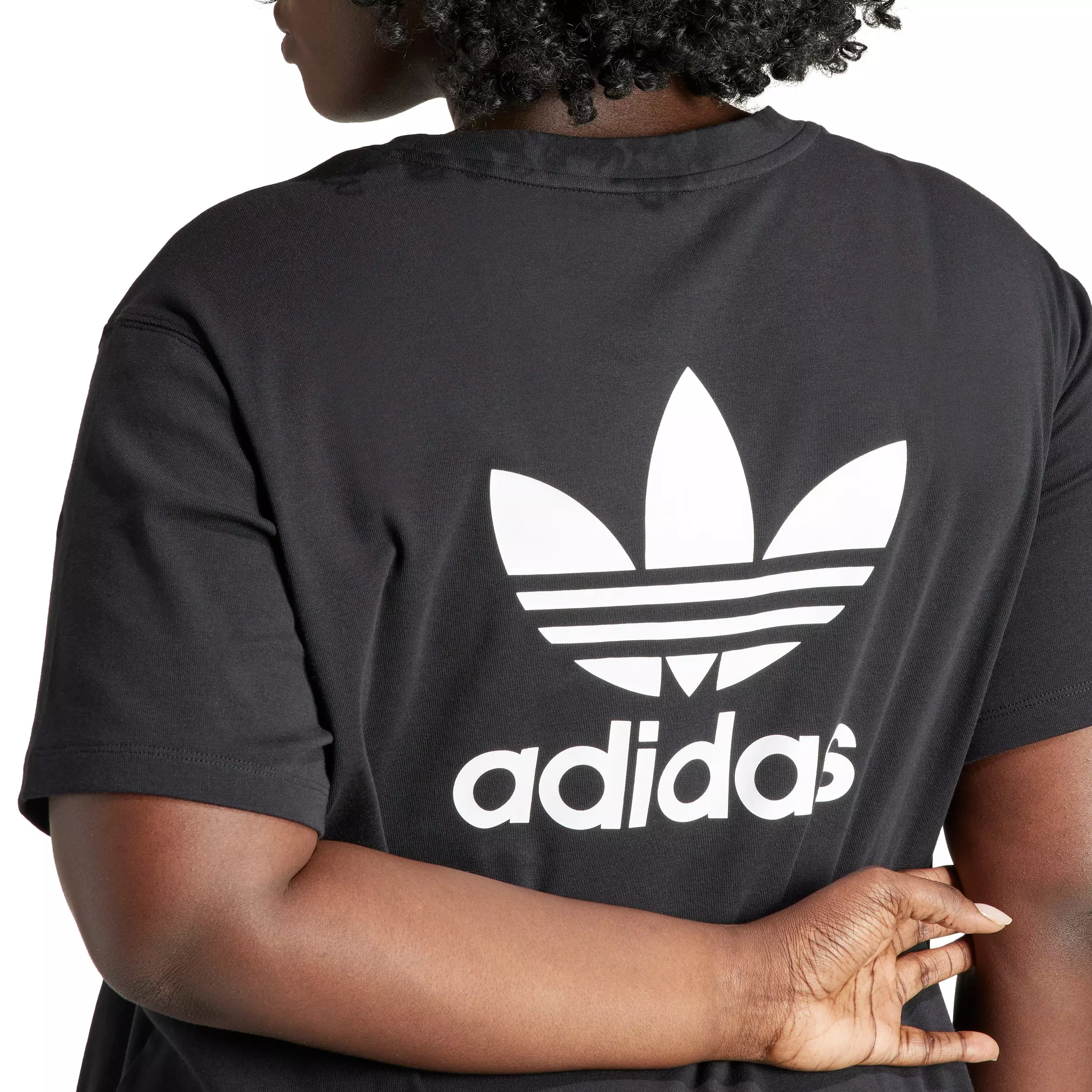 adidas Originals Women's Adicolor Trefoil Dress -Black - BLACK