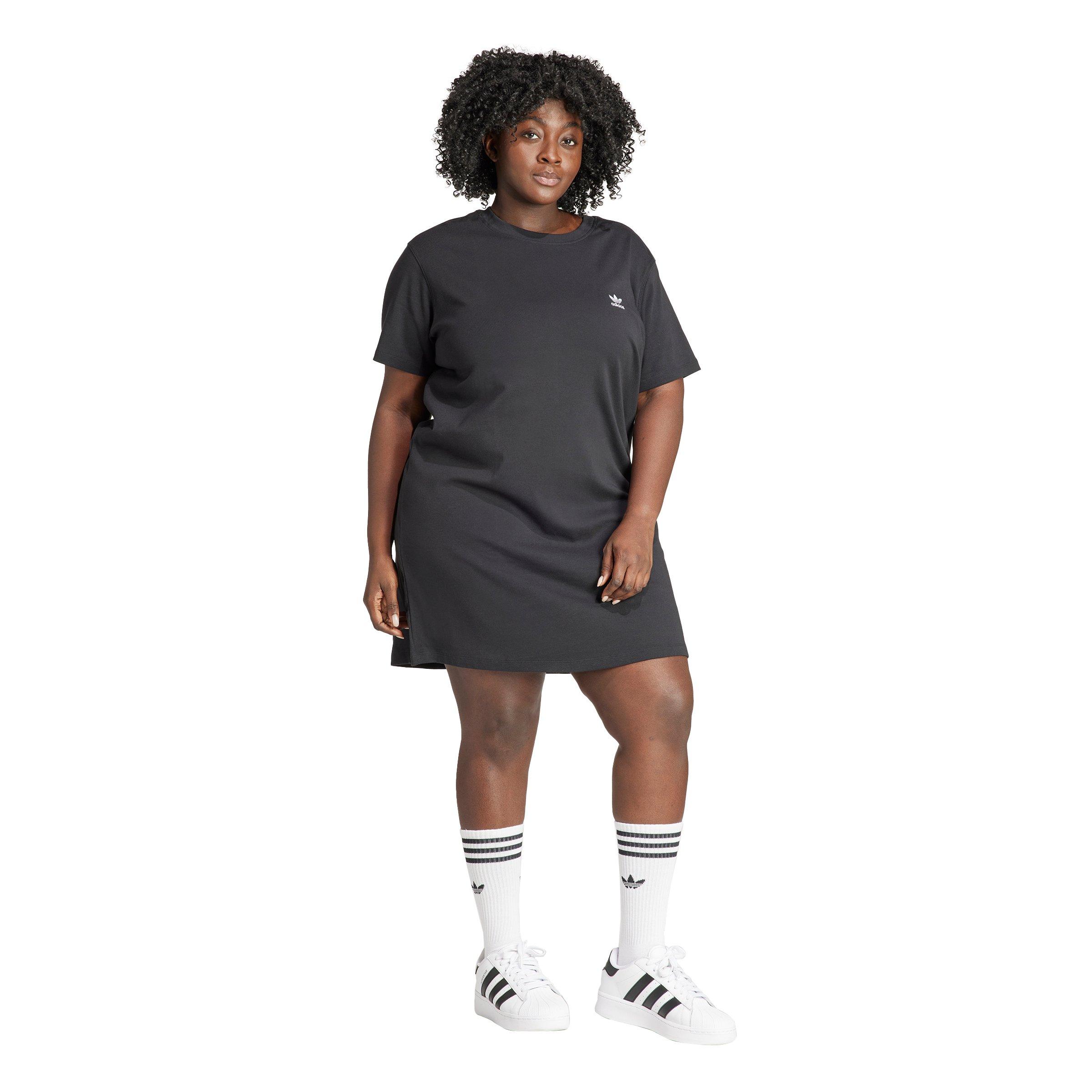 adidas Originals Women's Adicolor Trefoil Dress -Black - BLACK Thumbnail View 5
