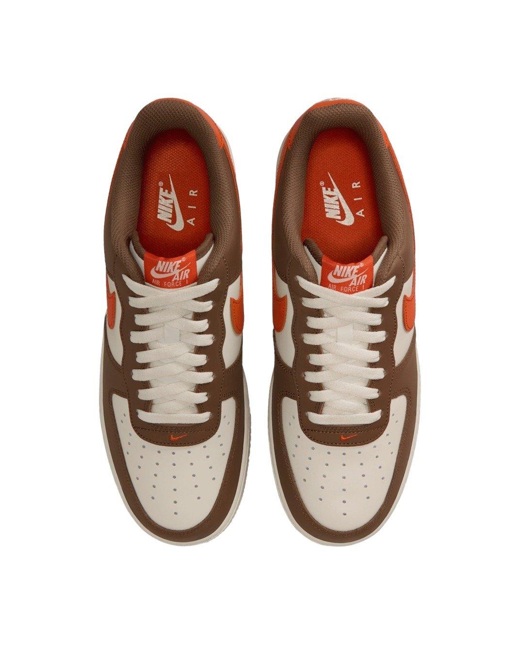Nike Air Force 1 '07 "Mosswood Brown/Coconut Milk/Campfire Orange" Men's Shoe - BROWN/MILK/ORANGE Thumbnail View 4