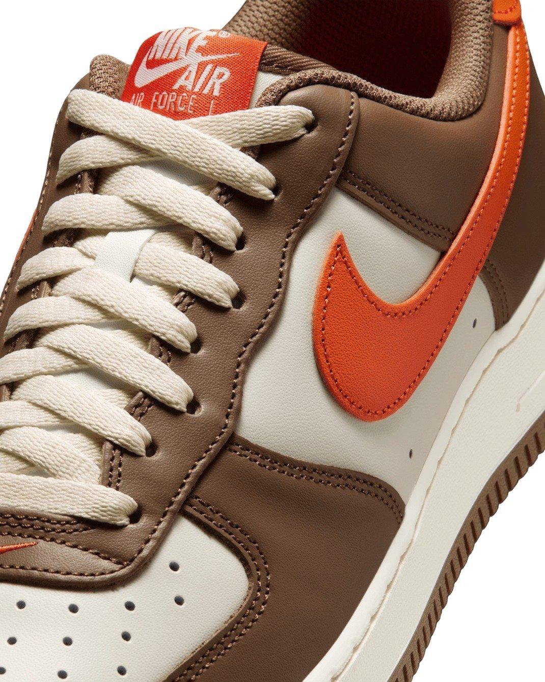 Nike Air Force 1 '07 "Mosswood Brown/Coconut Milk/Campfire Orange" Men's Shoe - BROWN/MILK/ORANGE Thumbnail View 7