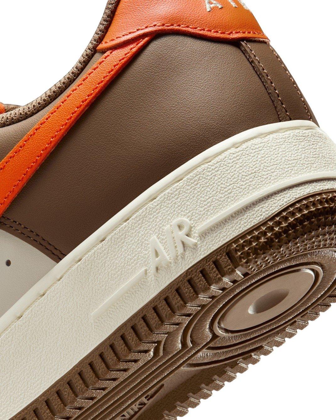 Nike Air Force 1 '07 "Mosswood Brown/Coconut Milk/Campfire Orange" Men's Shoe - BROWN/MILK/ORANGE Thumbnail View 8