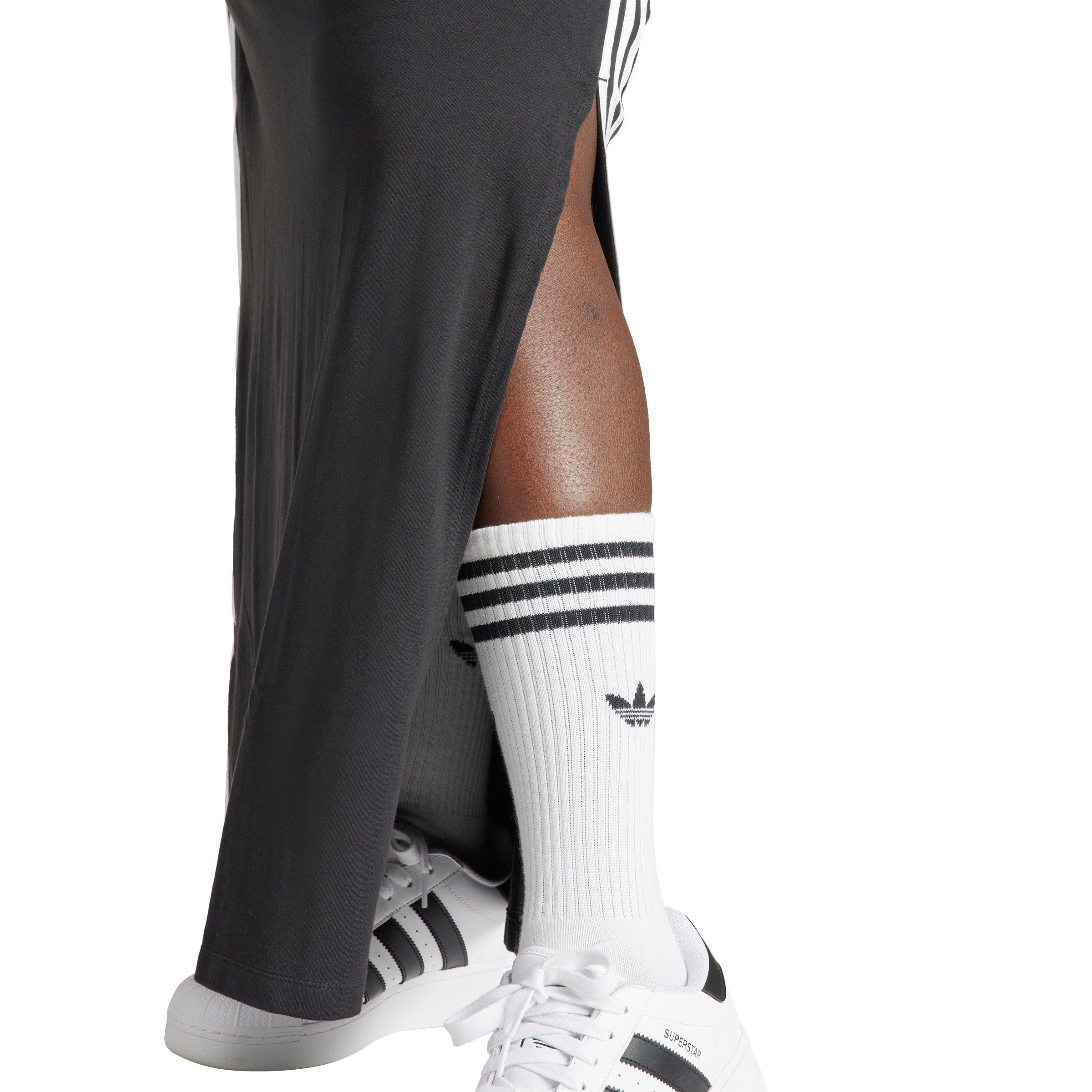 adidas Originals Women's Adicolor 3-Stripes Maxi Dress - Black - BLACK Thumbnail View 4