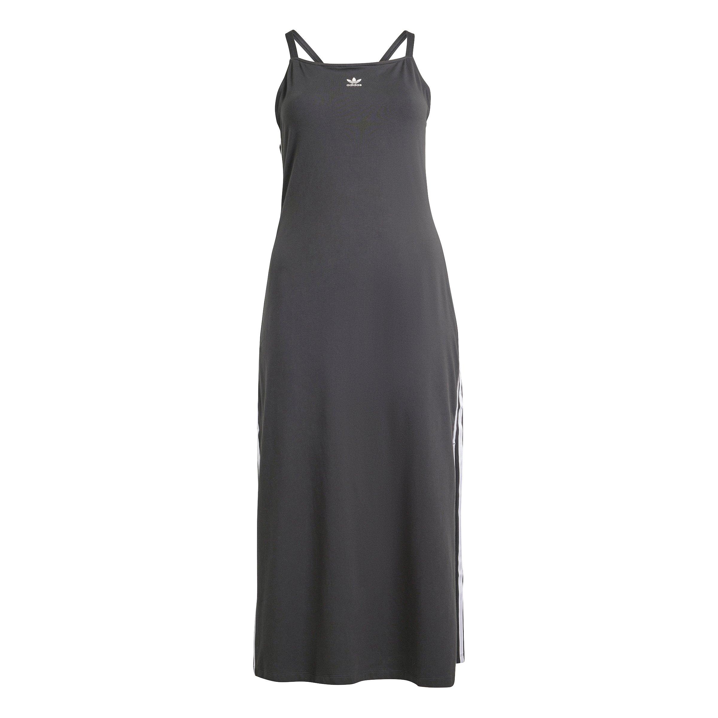 adidas Originals Women's Adicolor 3-Stripes Maxi Dress - Black