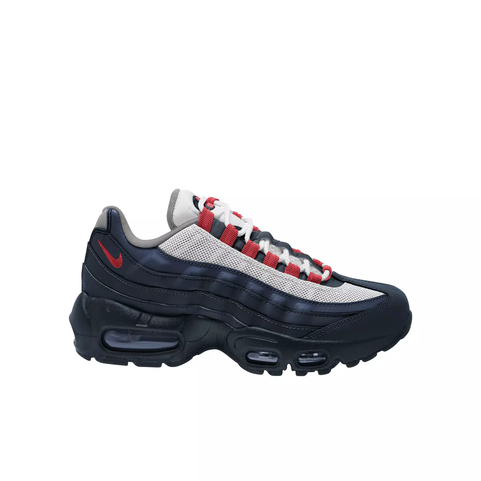 Nike Air Max 95 Recraft "Dark Obsidian/Track Red/Obsidian" Grade School Boys' Shoe - DK OBSIDIAN/RED/OBSIDIAN